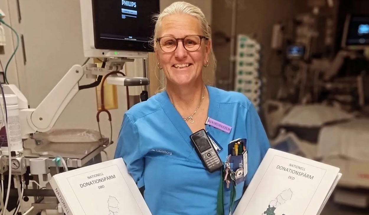 Ann-sofie Thorsling, ansvarig donationssjuksköterska på intensivvårdsavdelningen Gävle sjukhus. 
