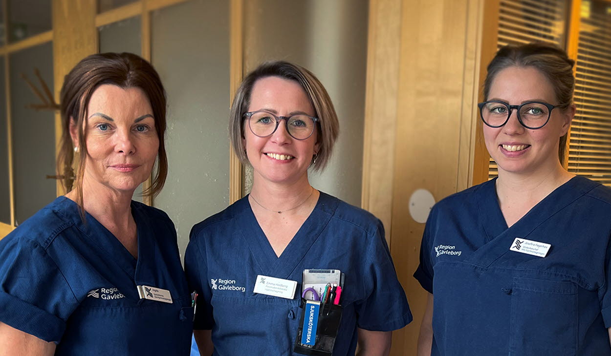 Porträtt Ingela Berggren, Emma Hedberg och Josefine Fagerhov