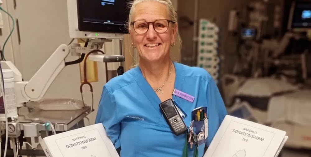 Ann-sofie Thorsling, ansvarig donationssjuksköterska på intensivvårdsavdelningen Gävle sjukhus. 