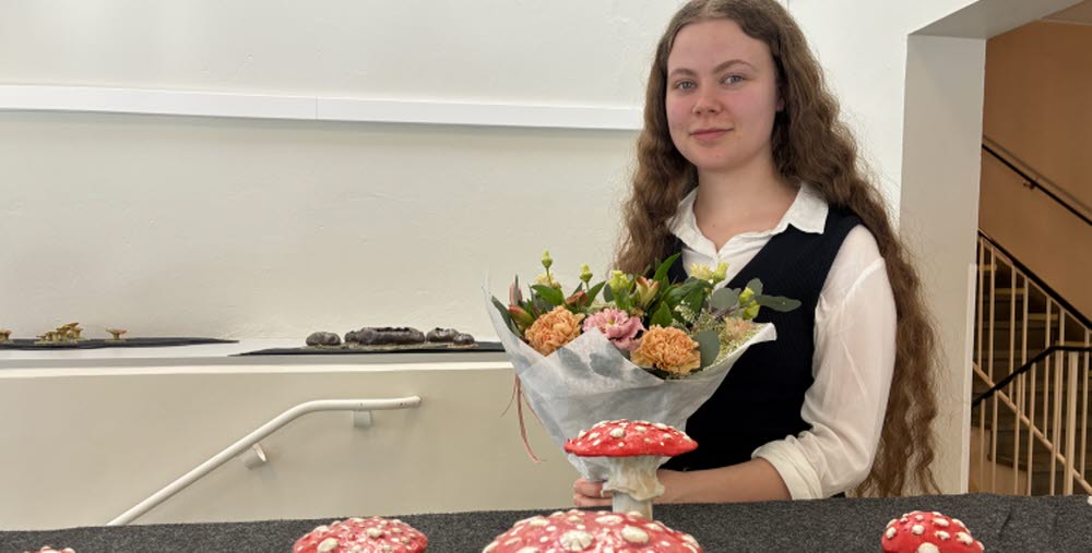 konststudenten Emma Johansson.